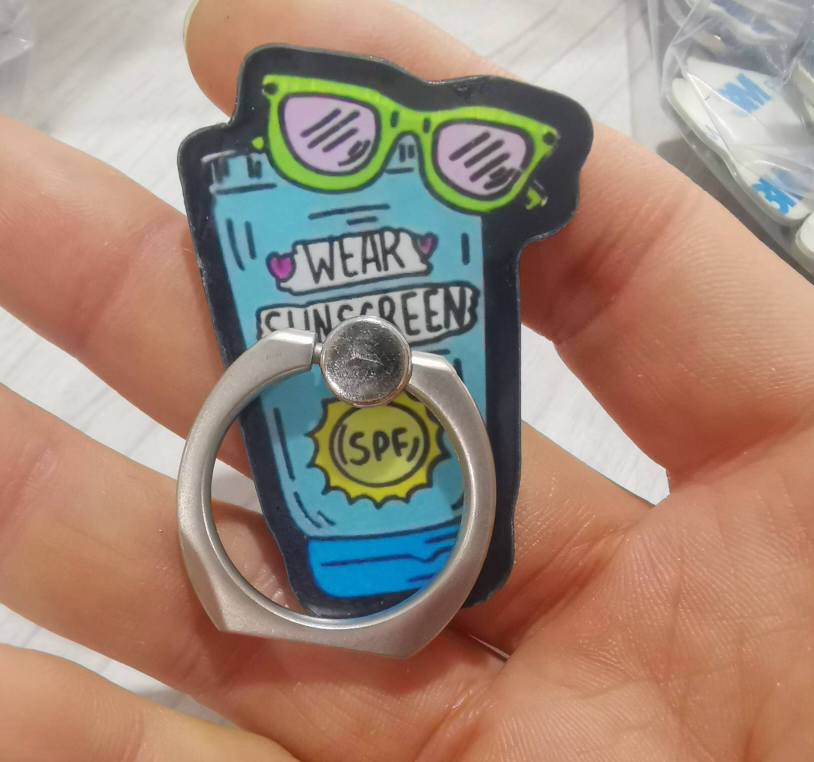 "WEAR SPF" Phone Ring Holder