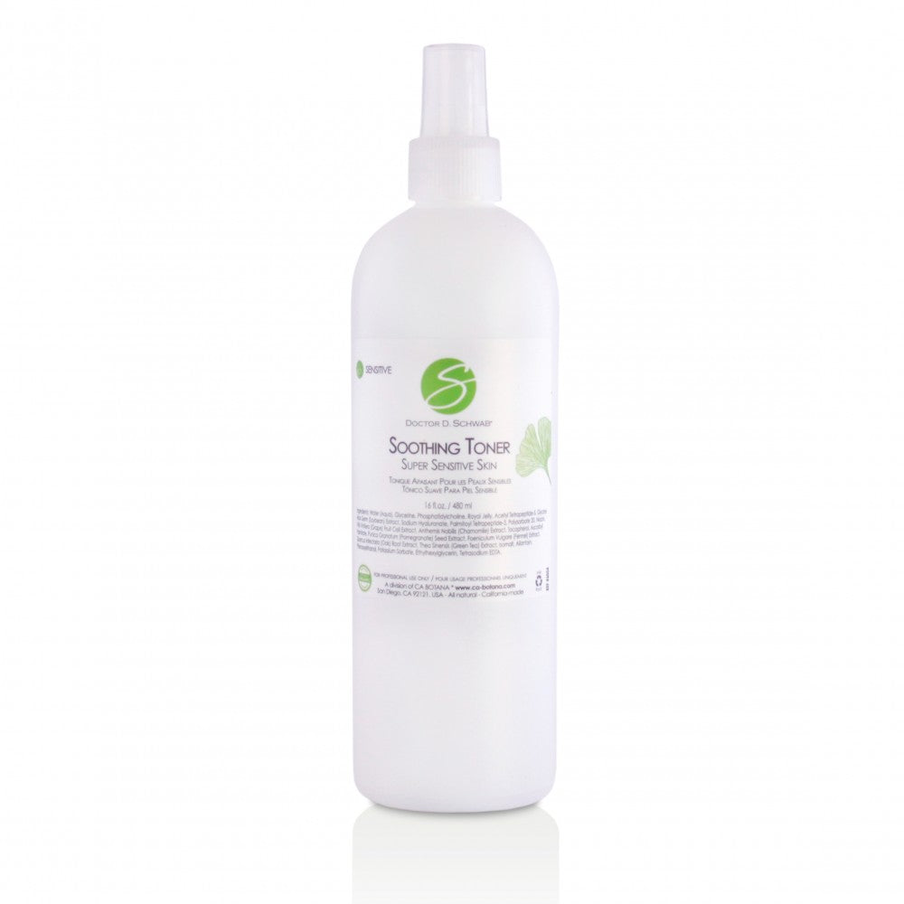 DOCTOR D. SCHWAB SOOTHING TONER SUPER SENSITIVE SKIN PROFESSIONAL 16 FL OZ
