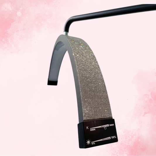LED Half Moon Light Bedazzled Lamp