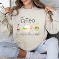 "ESTEA" Give me the gossip, I'll give you the glow! Crewneck Sweatshirt Nude
