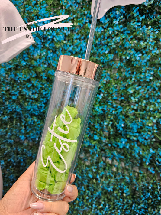 "ESTIE" Clear Acrylic Cup