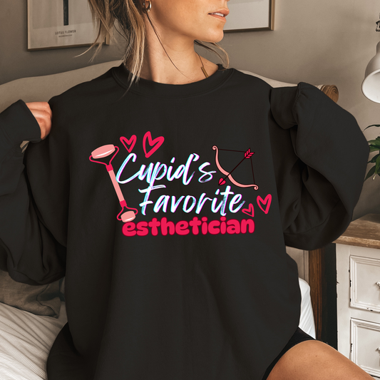 CUPID'S FAVORITE ESTHETICIAN BLACK