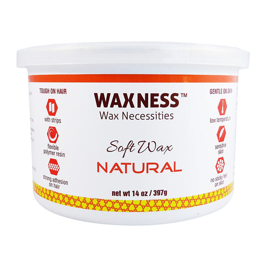 NATURAL (SMOOTH AMBER) SOFT WAX NO STICKY FORMULA 14 OZ / 397 G