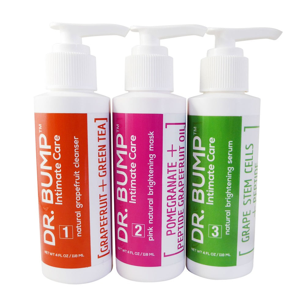 Dr. Bump 3 Step Natural Brightening Treatment Kit 3 X 4 FL OZ / 118 ML