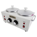 Professional Double Wax Heater WN-5002 E White Elite Series 2 X 1 LB, 2 YEARS WARRANTY
