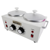 Professional Double Wax Heater WN-5002 E White Elite Series 2 X 1 LB, 2 YEARS WARRANTY