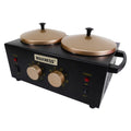 Professional Double Wax Heater WN-5002 E Black Elite Series 2 X 1 LB, 2 YEARS WARRANTY
