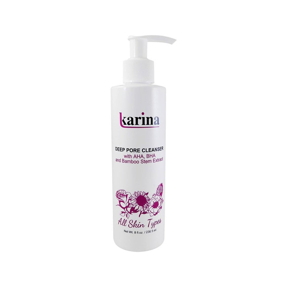 KARINA DEEP PORE CLEANSER WITH AHA BHA AND BAMBOO STERN EXTRACT 8 OZ