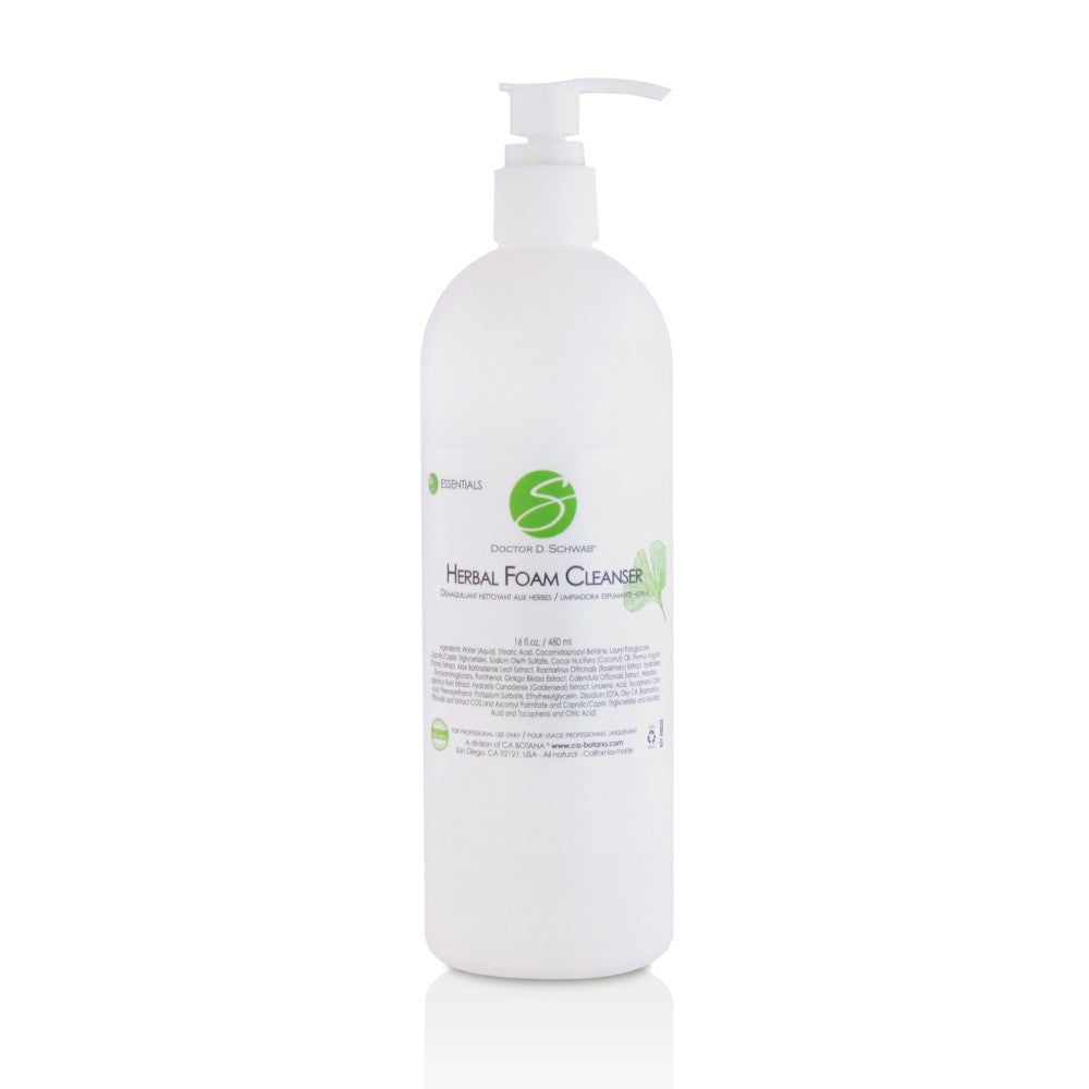 DOCTOR D. SCHWAB HERBAL FOAM CLEANSER PROFESSIONAL 16OZ