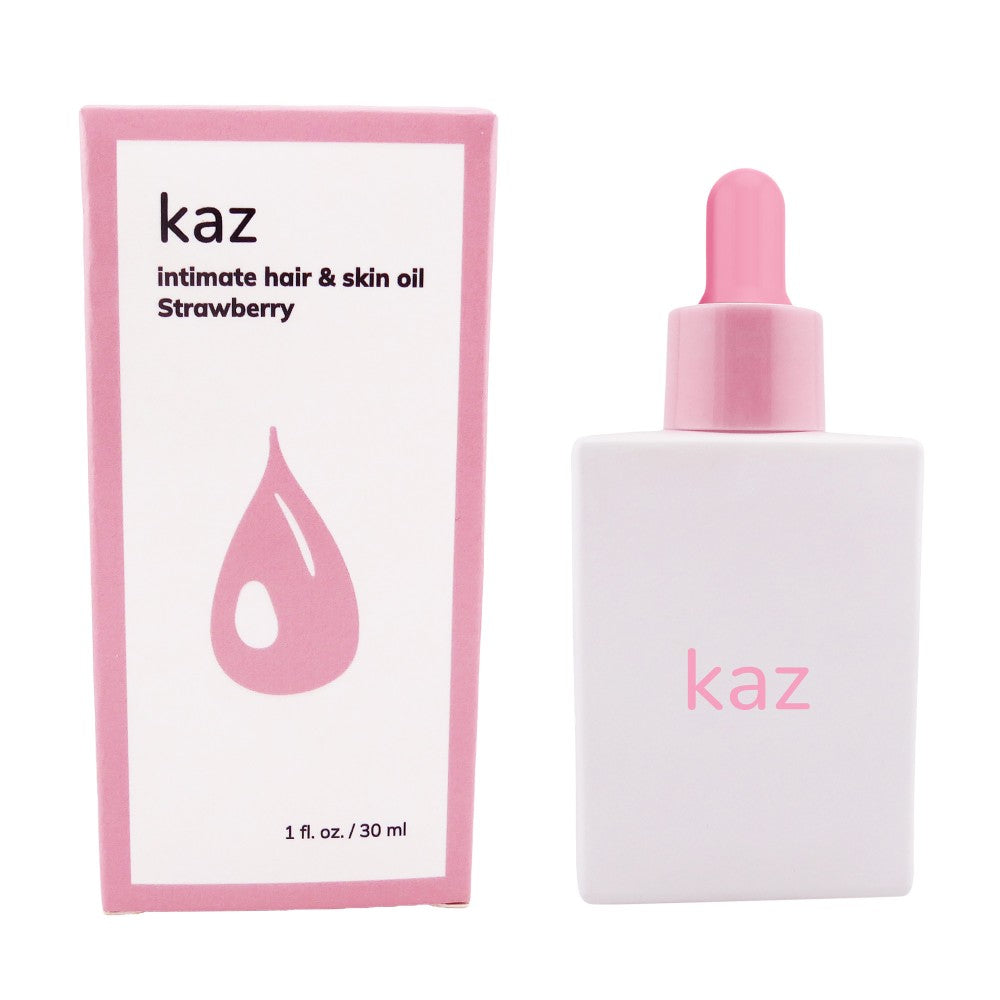 KAZ INTIMATE HAIR & SKIN OIL STRAWBERRY 1 FL OZ / 30 ML