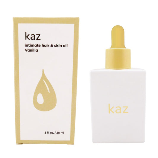 KAZ INTIMATE HAIR & SKIN OIL VANILLA 1 FL OZ / 30 ML