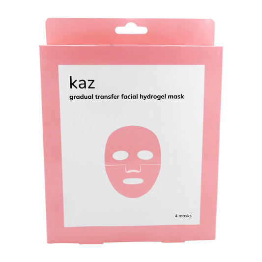 KAZ GRADUAL TRANSFER FACIAL HYDROGEL MASK 1.05 OZ / 30 G 4 PACK