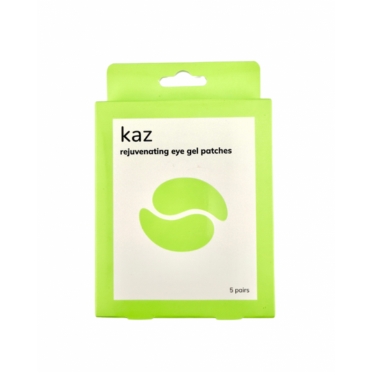 KAZ REJUVENATING EYE GEL PATCHES WITH CAFFEINE AND EXTENSIN, 5 PAIRS