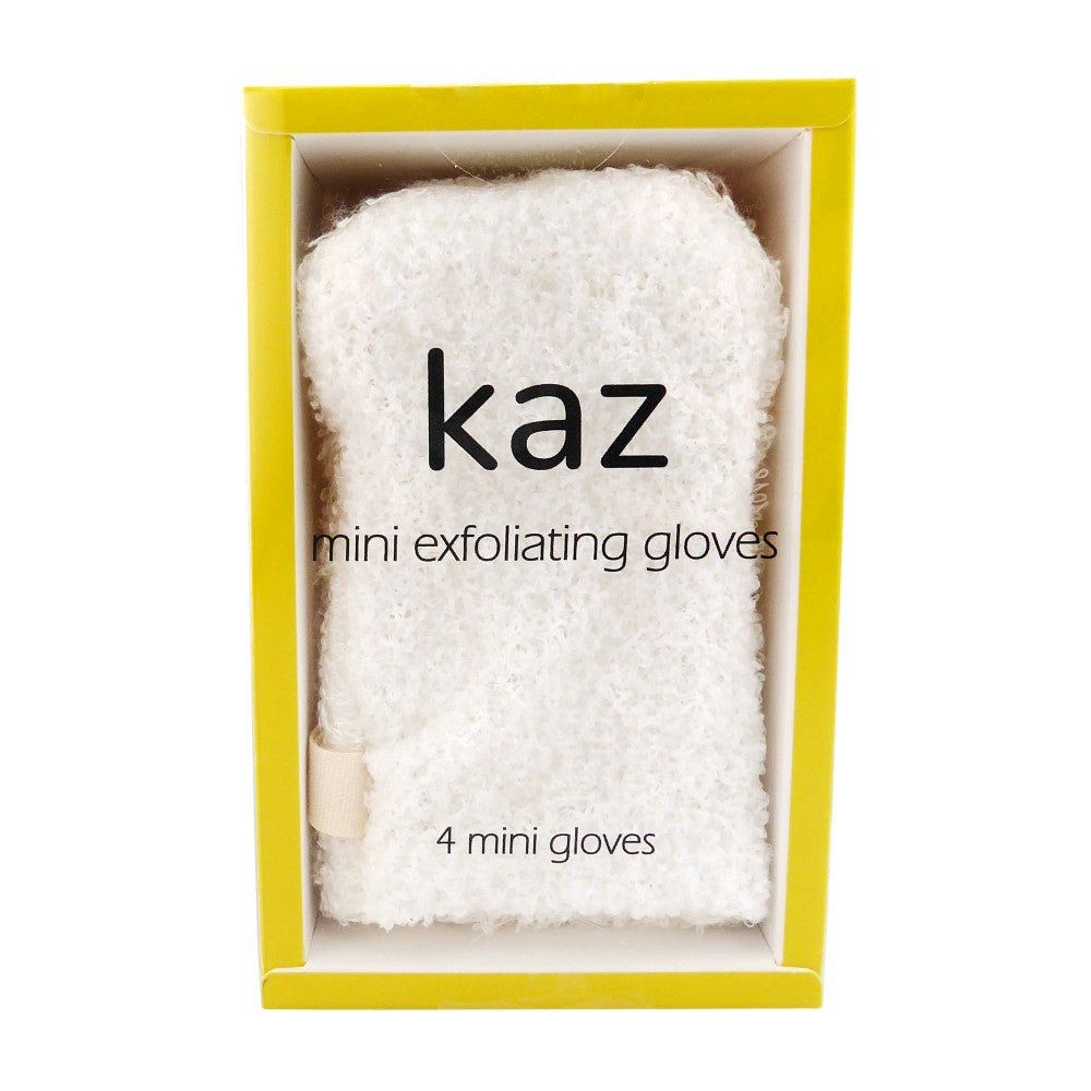 KAZ EXFOLIATING MINI GLOVE 4 PACK