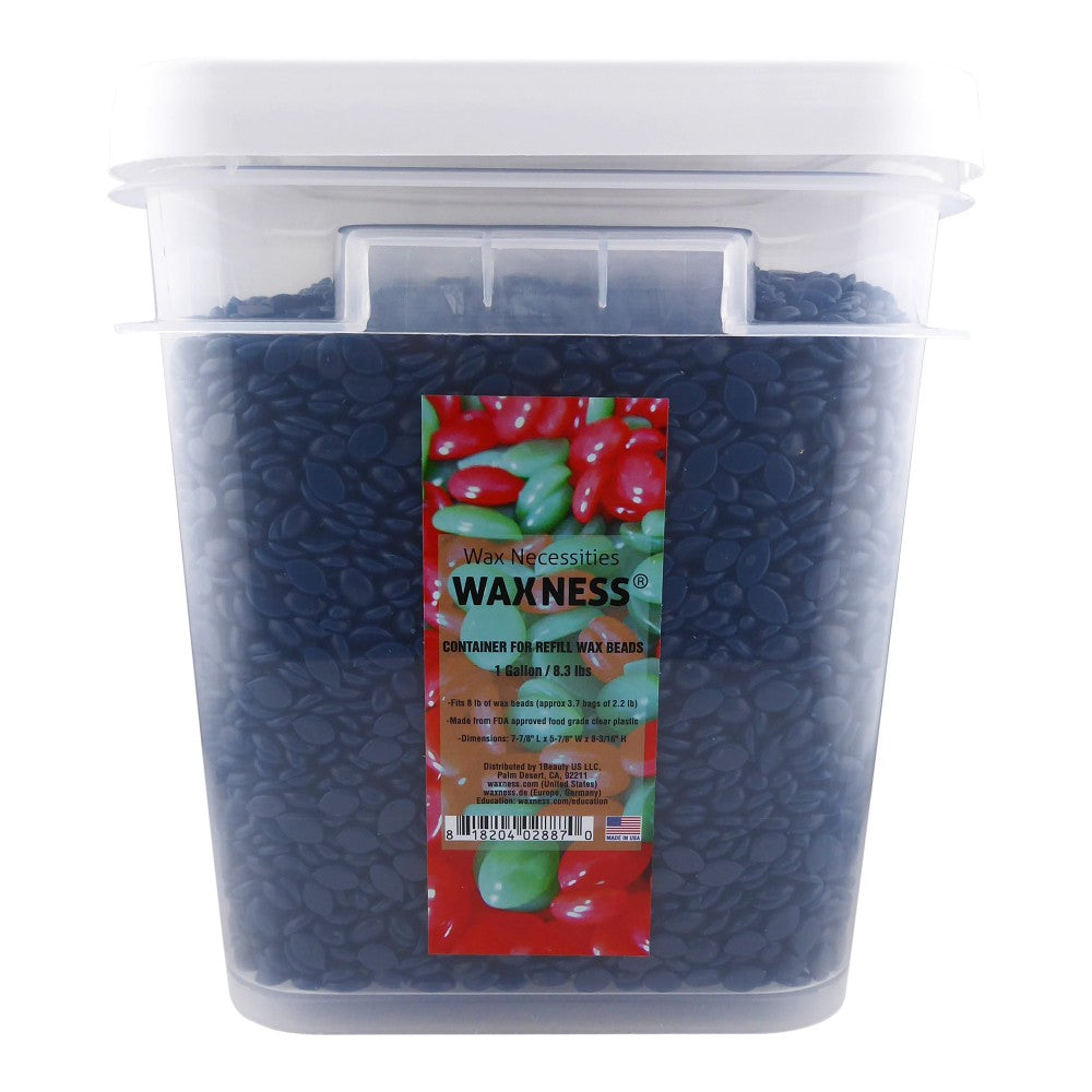 Waxness Clear Plastic Empty Container with Lid Holds 6 LB Wax Beads