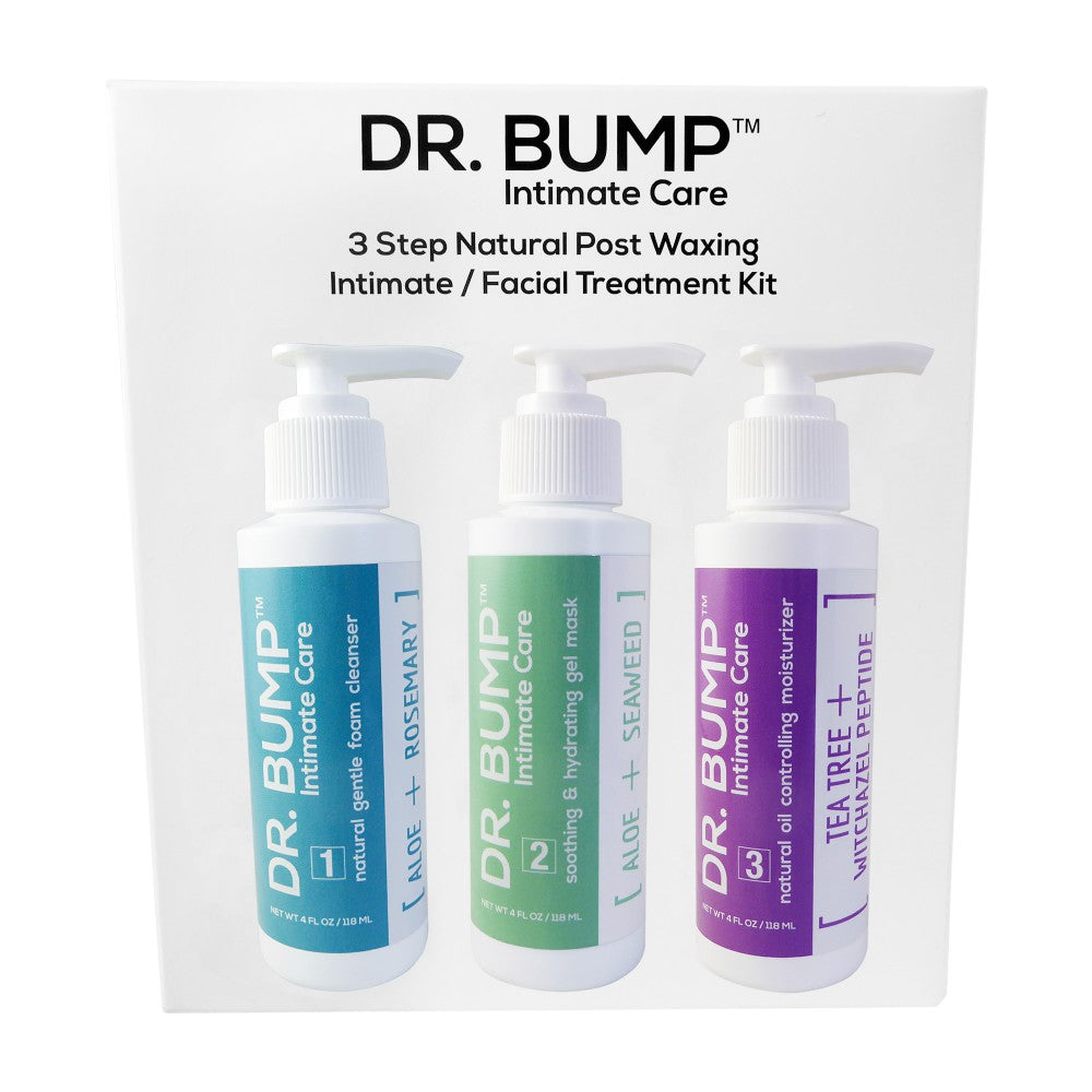 Dr. Bump 3 Step Natural Post Waxing Treatment Kit 3 X 4 FL OZ / 118 ML