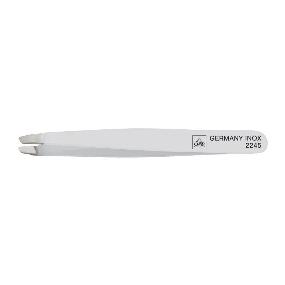 Erbe Solingen Tweezers Oblique 9 CM 3.5 IN- WHITE