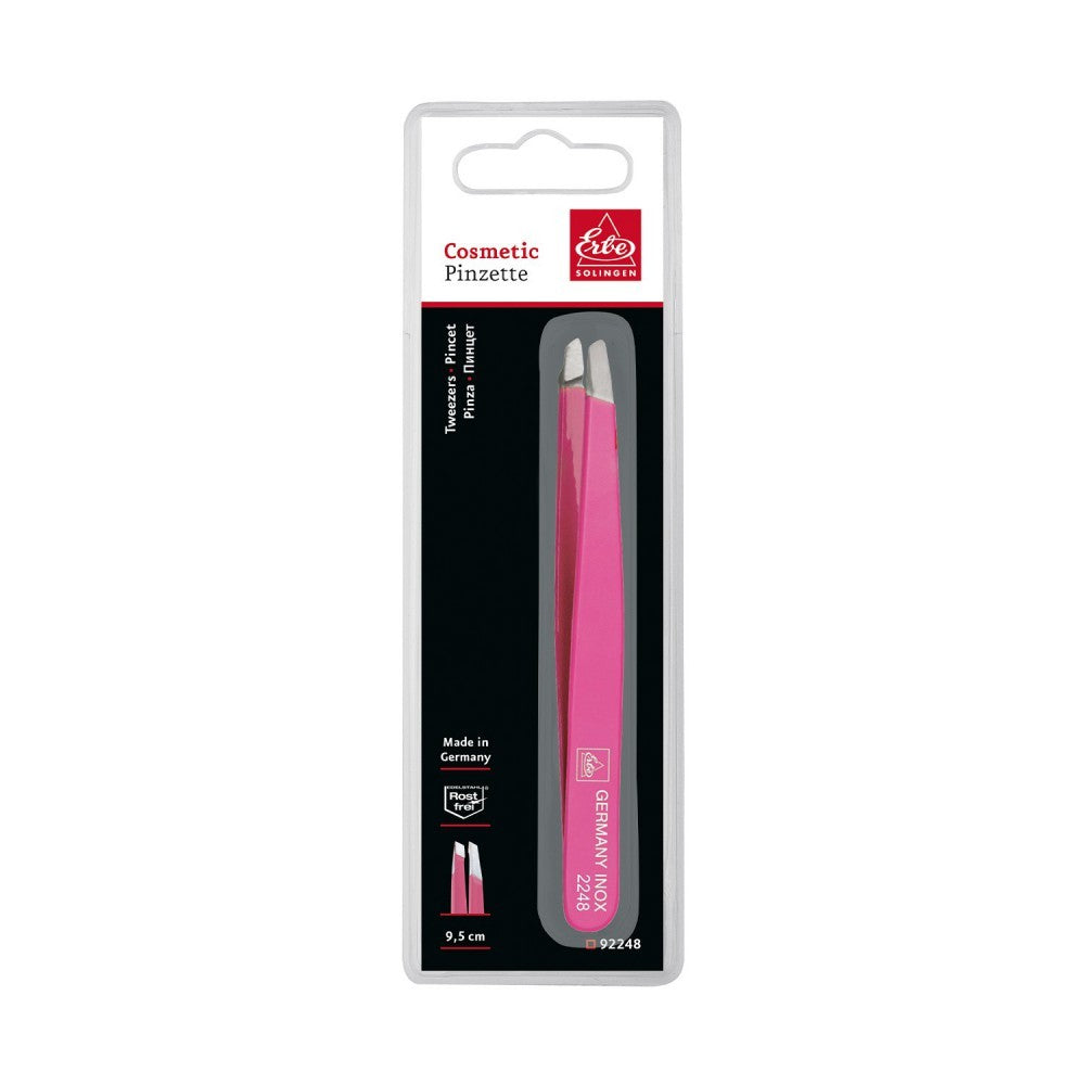 Erbe Solingen Tweezers Oblique 9 CM 3.5 IN-PINK