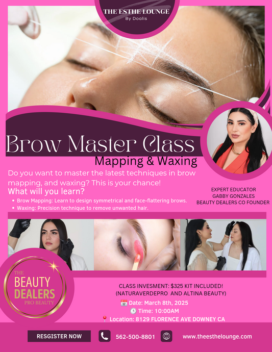 Brow Master Class - Mapping and Waxing Registration