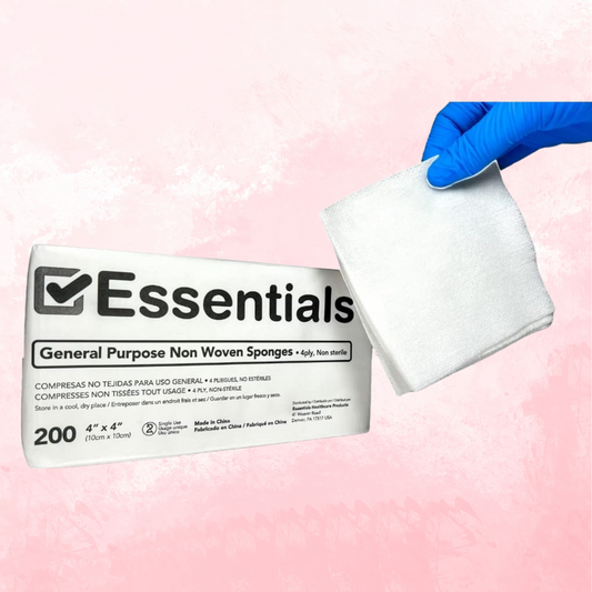 Essentials Non-Sterile Gauze Sponges – 200 Count, 4-Ply, 4’’ x 4’’