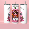 "Love, Strength & Selfcare" Esthetician Tumbler