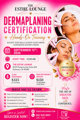Dermaplaning Certification Deposit